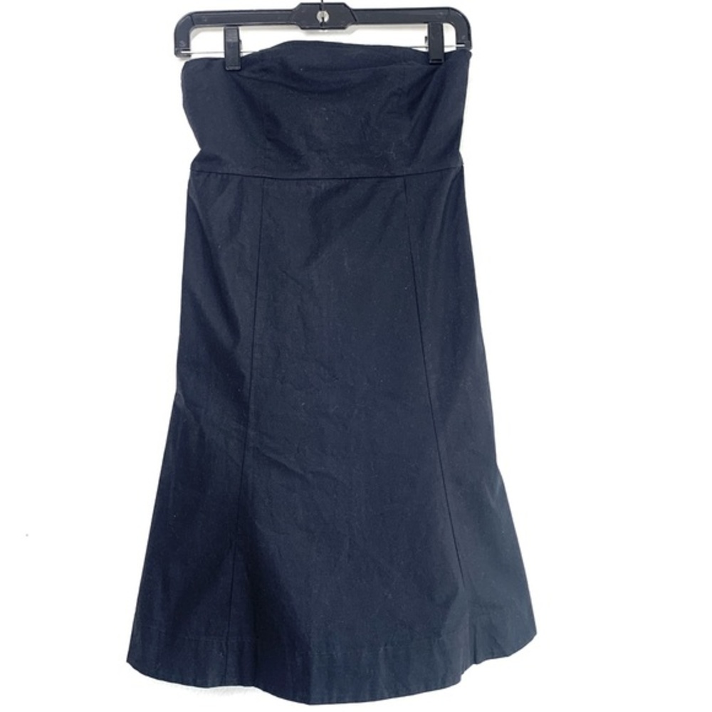 Gap Stretch Classic Strapless Black A Line Dress